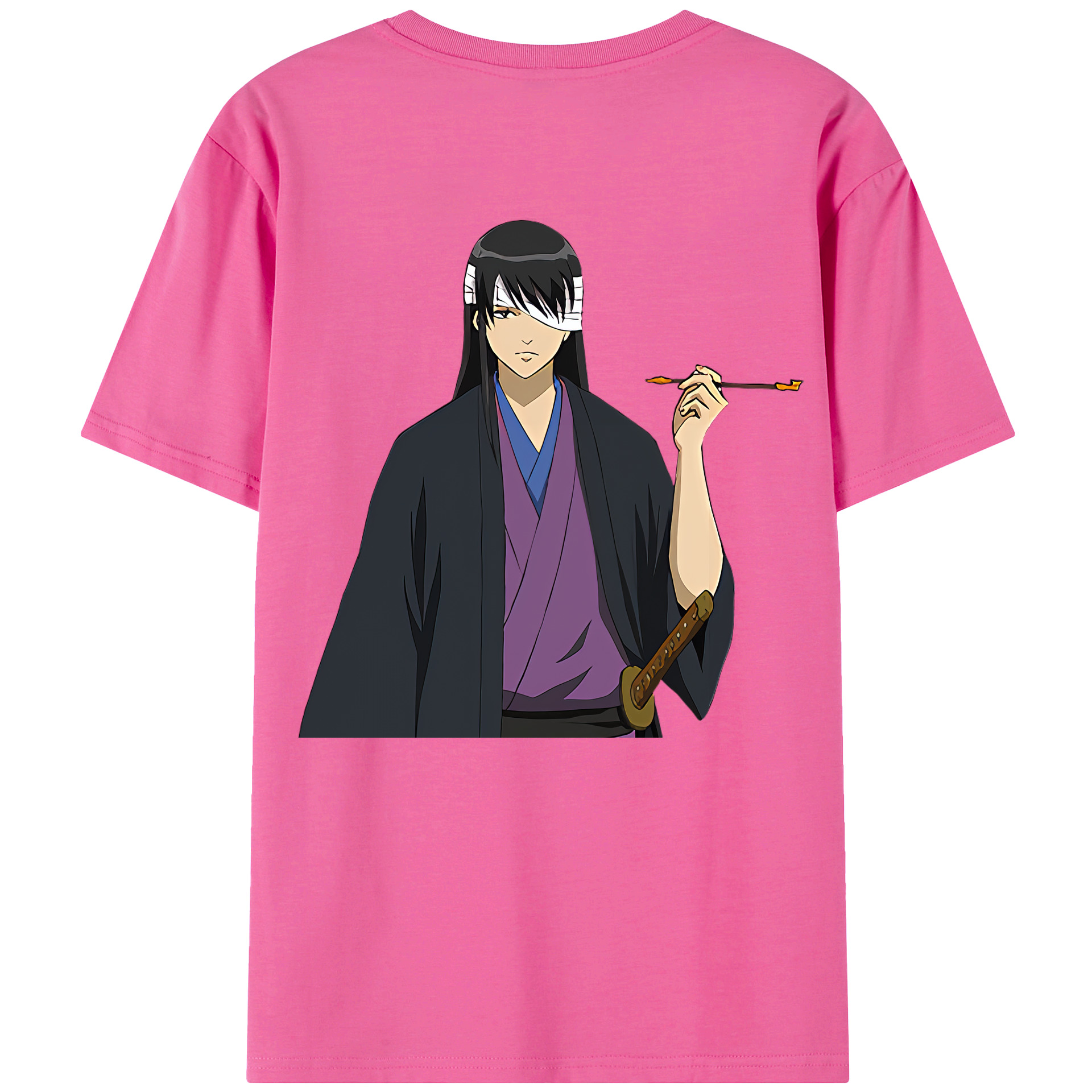 （画像用） ぎんたま 坂田銀時（さかたぎんとき） 神楽 志村新八（しむら しんぱち） GINTAMA Sakata Gintoki Kagura Shimura Shinpachi レディース半袖Tシャツ(バックプリント)